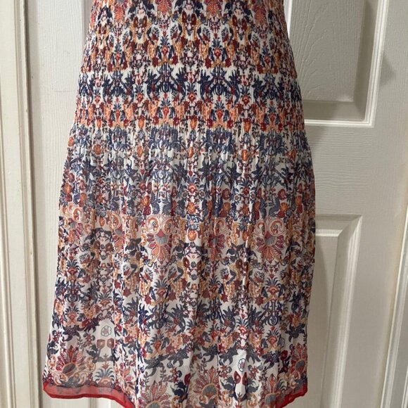 MAX STUDIO SKIRT RUFFLE ASYMMETRICAL BOHO SKIRT SIZE MEDIUM - Picture 10 of 16